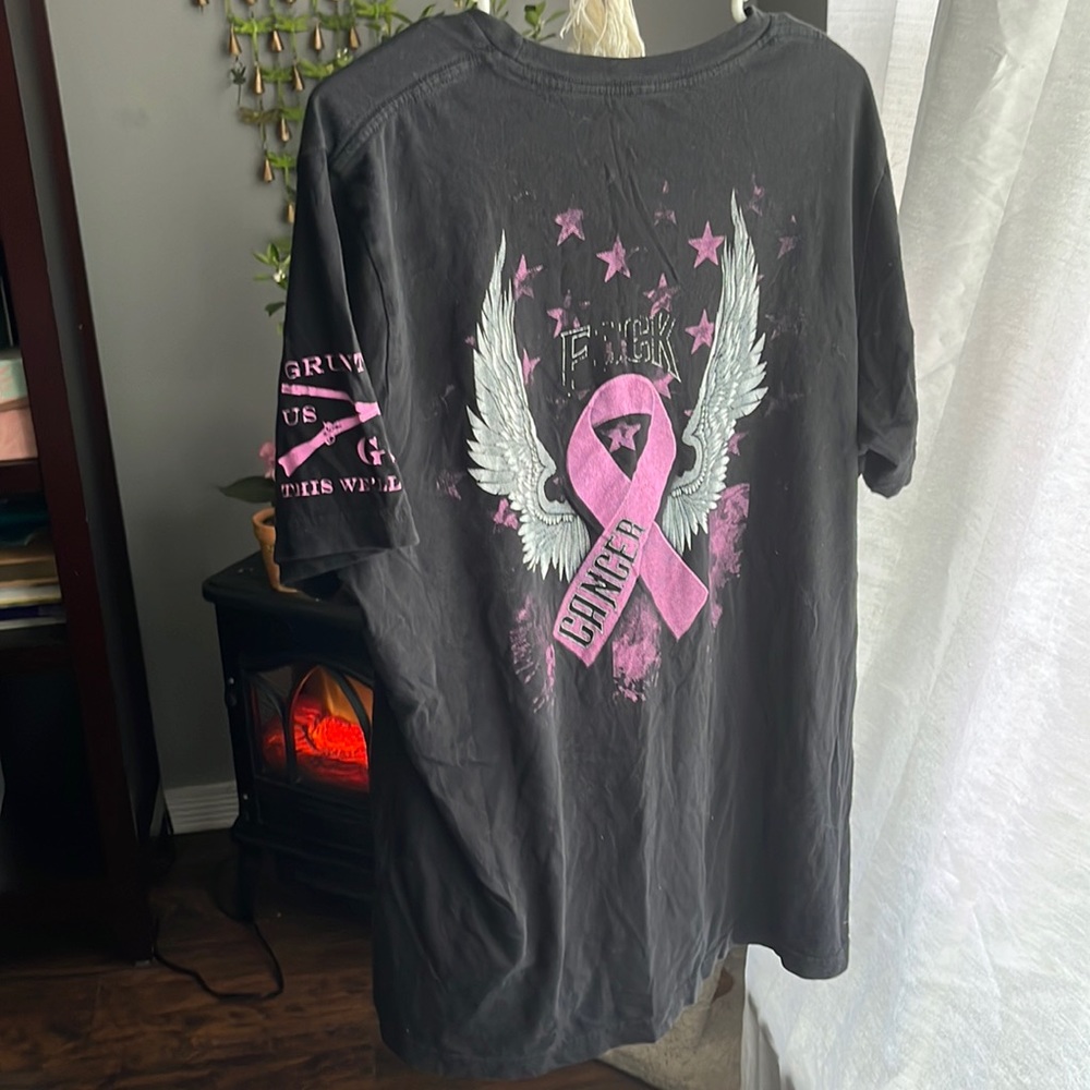 Patriotic Cancer Support & Awareness T-Shirt